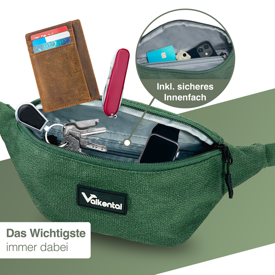 Sling Bag Umhangetasche kompatibel mit Explorer V22 VALKENTAL Fahrradtasche Rucksack kombiniert